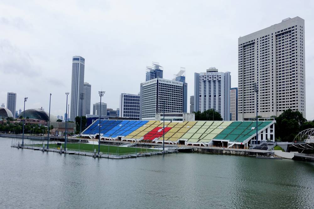 The Float at Marina Bay - Playgrounds and stadium in Singapore Feb 2026 ...