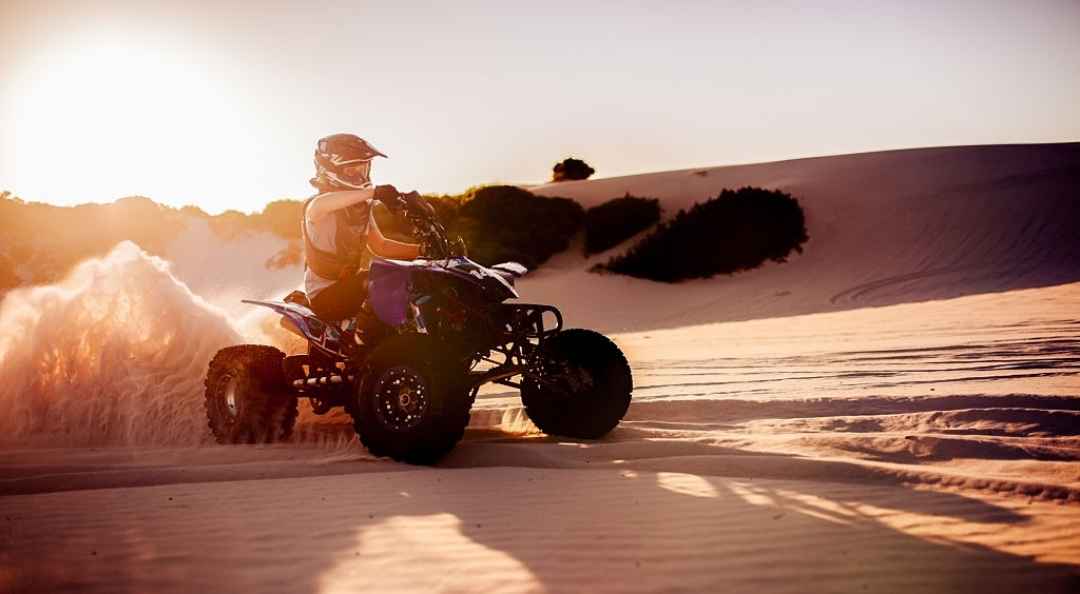 ATV Ride in cold desert in Nubra Valley