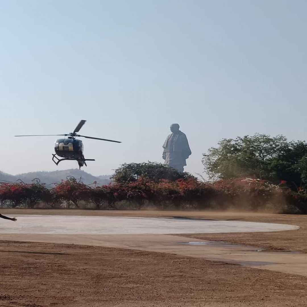 Helicopter Ride At Statue Of Unity