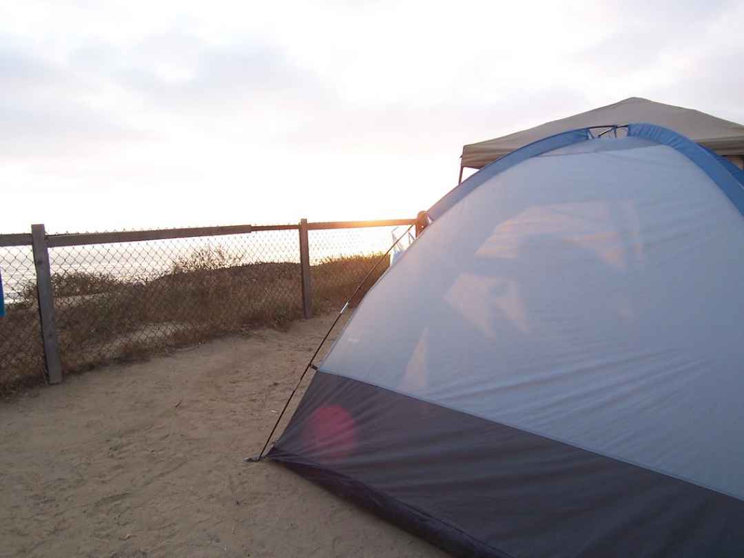 Camping in Anjuna beach Goa