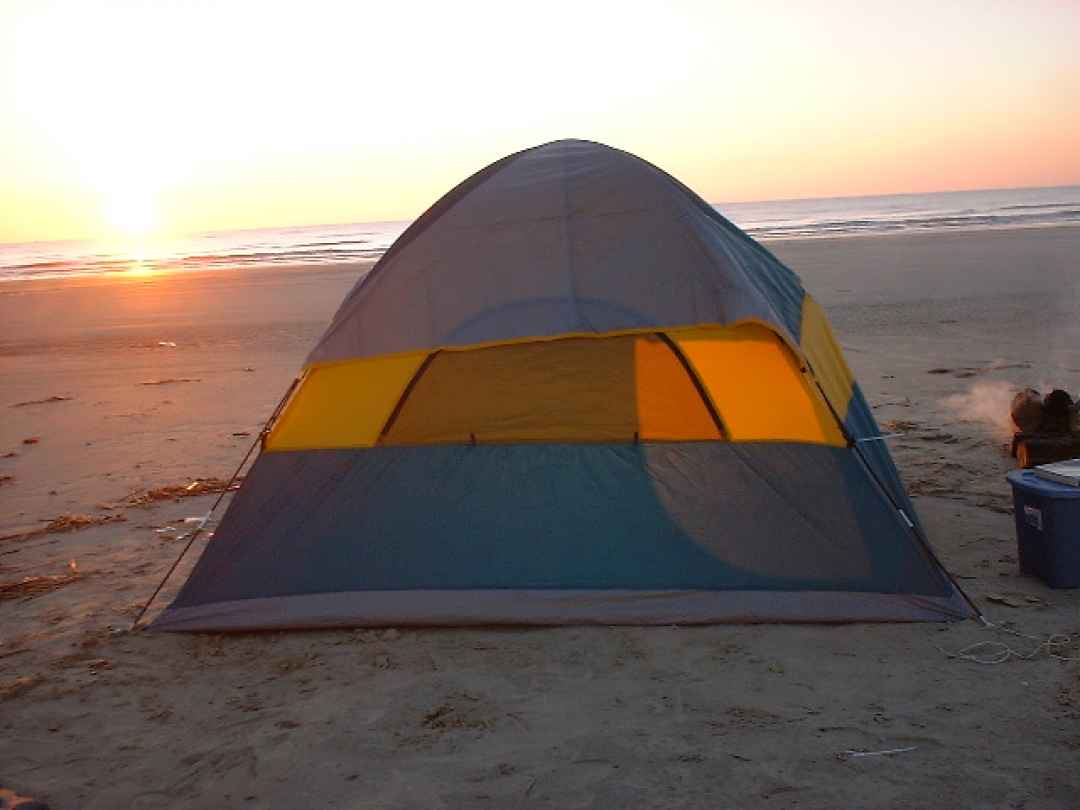 Camping in Anjuna beach Goa